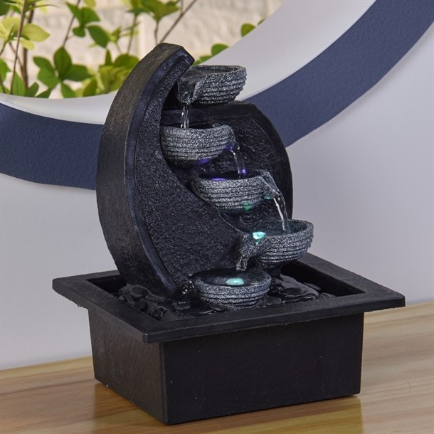 Διακοσμητικό Συντριβάνι με LED Φωτισμό 17x21x26cm - Cascade V2 Fountain 